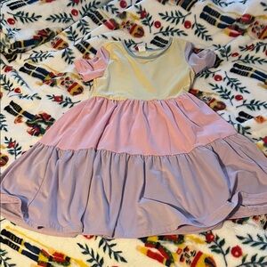 SHEIN Kids Dress in Soft Yellow, Pink, and Lavender